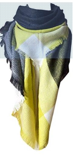 Photo 1 of 2-Wander Agio Womens Warm Long Shawl Winter Wraps Large Scarves Knit Cashmere Feel Plaid Triangle Scarf
