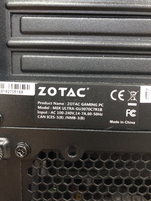 Photo 12 of ZOTAC Gaming MEK Ultra Gaming PC (CASE ONLY, WITH FANS RGB LIGHT STRIP AND POWER SOURCE) 

