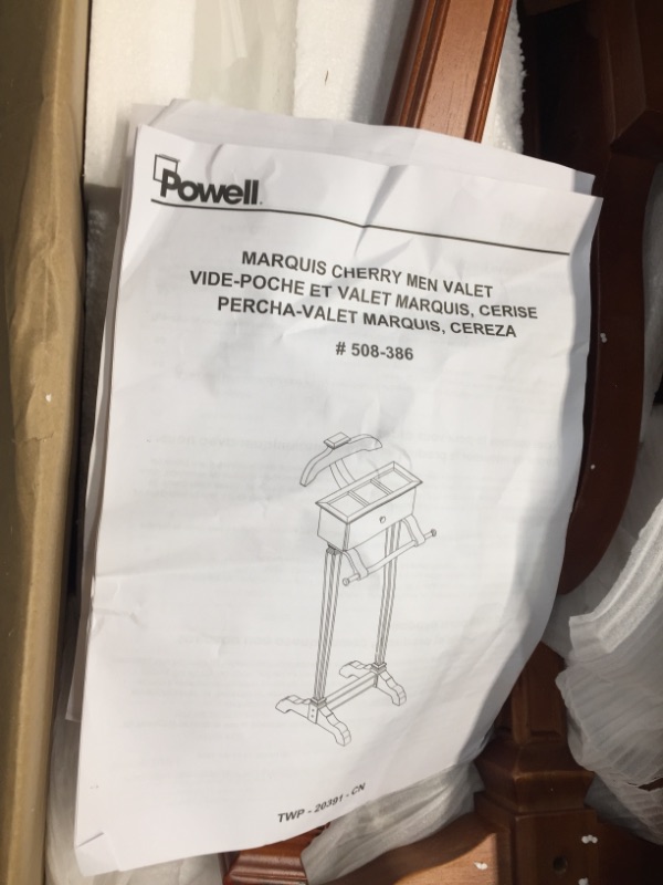 Photo 2 of ***PARTS ONLY ** Powell Furniture Men's Valet in Marquis Cherry Powell 508-386

