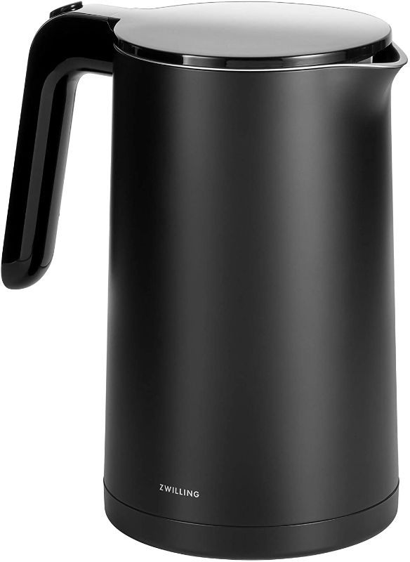 Photo 1 of Zwilling Enfinigy Cool Touch Electric Kettle, Cordless Tea Kettle & Hot Water, 1.5L, 1500W, Black

//cosmetic damage see picture 