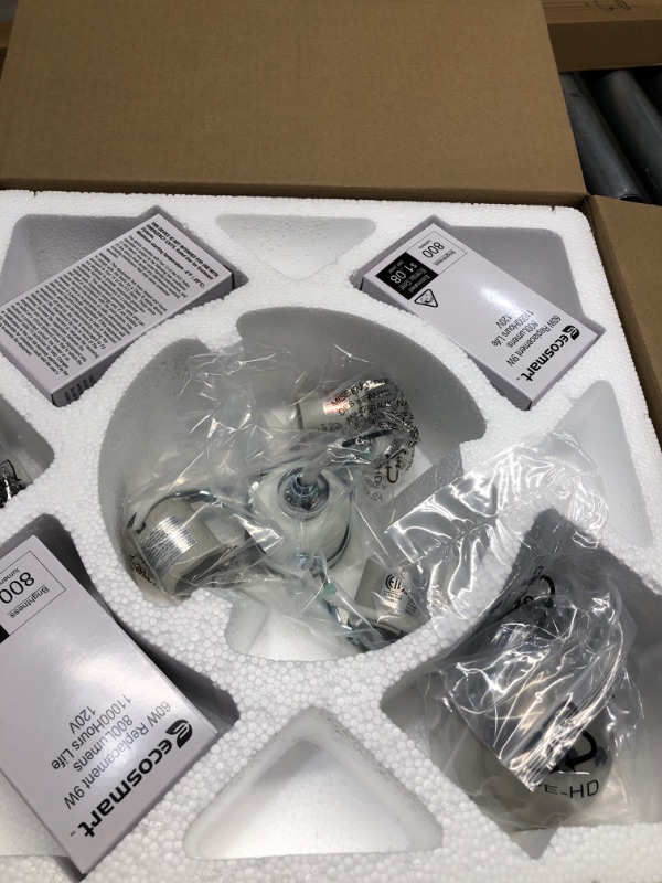Photo 2 of ***PARTS ONLY NO GLASS*** Hampton Bay Altura LED Universal Ceiling Fan Light Kit, Brushed Nickel or Oil Rubbed Bronze
