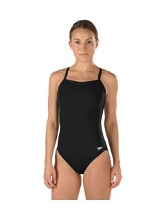 Photo 1 of PLEASE WASH BEFORE USING**Speedo NEW Black Womens Size 6 One-Piece Flyback Training Swimsuit
