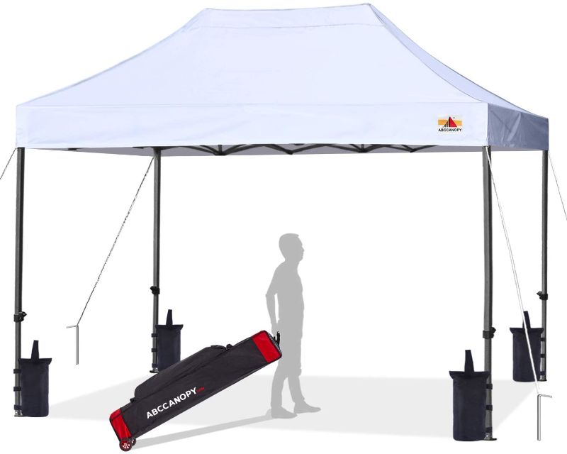 Photo 1 of ABCCANOPY Patio Pop Up Canopy Tent 10x10 Commercial-Series (White)
