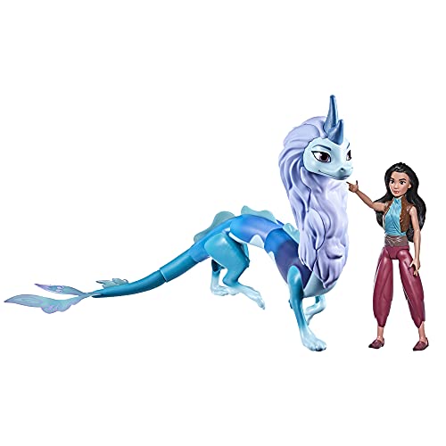 Photo 1 of Disney's Raya and the Last Dragon Color Splash Raya and Sisu Dragon