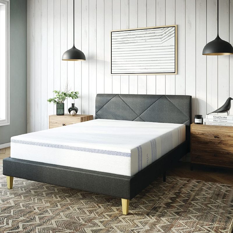 Photo 1 of 12" Vibe Gel Memory Foam Mattress, QUEEN