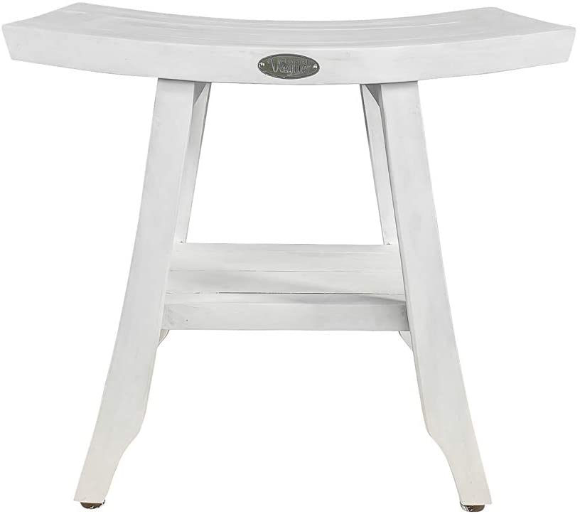 Photo 1 of 18" CoastalVogue Satori Shower Stool, Driftwood
