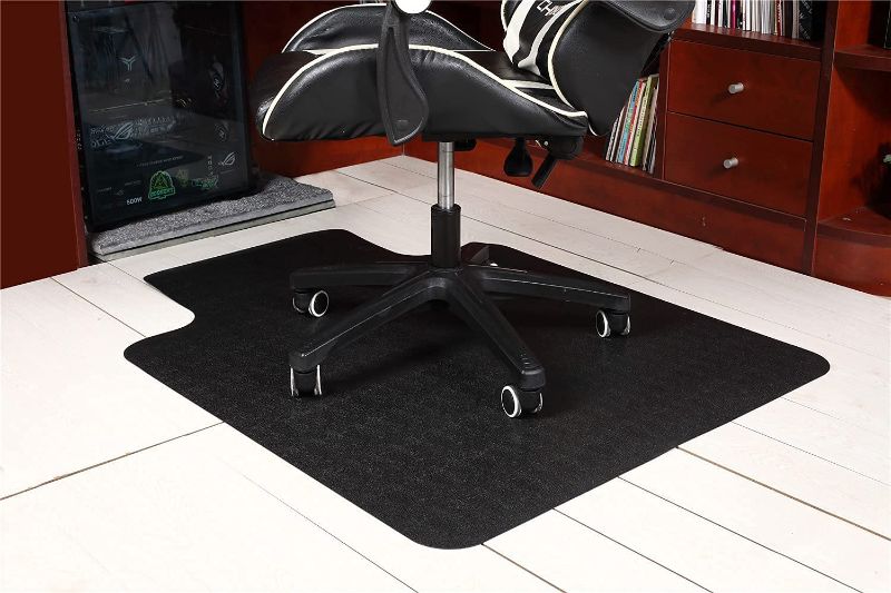 Photo 1 of  Chair Mat no PVC (36'X48', Black) Hardwood Floor Protectors