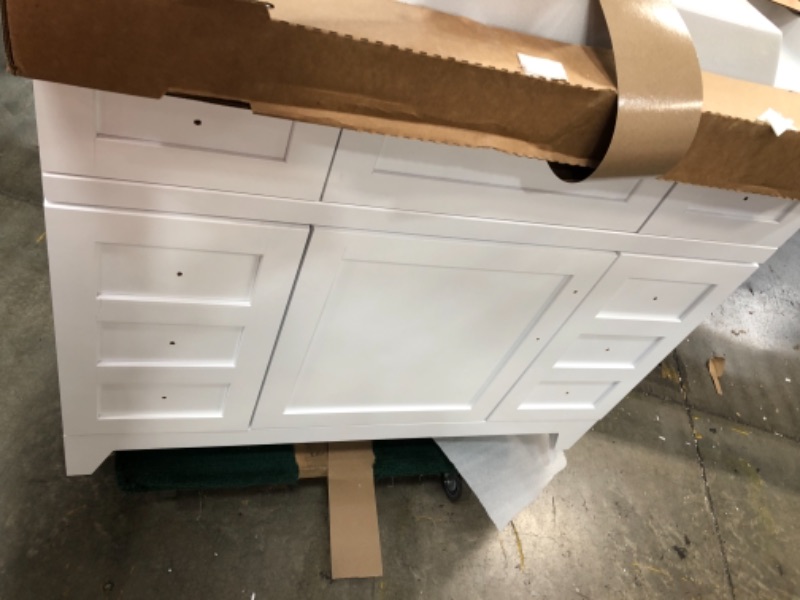Photo 3 of 
St. Paul
Rosedale 42 in. W x 19 in. D Bathroom Vanity in White with Cultured Marble Vanity Top in White with White Sink
