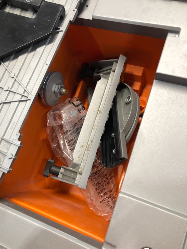 Photo 1 of Ridgid R4021 120-Volt 6.5 Amp Corded 7 Inch Self-Aligning Table Top Wet Tile Saw (New Open Box)