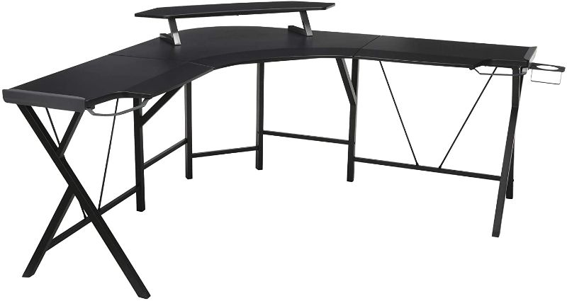 Photo 1 of RESPAWN 2000 Gaming Computer Desk, L Shaped Desk, in Gray RSP 2000 BLK
