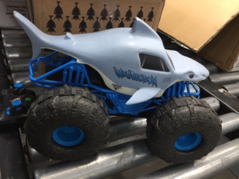 Photo 3 of Monster Jam Megalodon Storm All Terrain Remote Control Car 1:15 Scale
