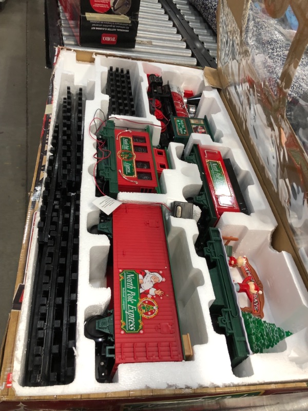 Photo 4 of EZTEC Remote Control North Pole Express Christmas Train Set
