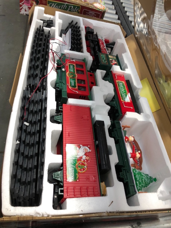 Photo 5 of EZTEC Remote Control North Pole Express Christmas Train Set
