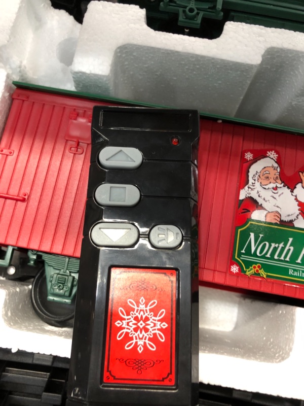 Photo 6 of EZTEC Remote Control North Pole Express Christmas Train Set
