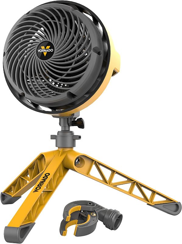 Photo 1 of Vornado EXO5 Heavy-Duty Shop Air Circulator Fan with High-Impact Housing, Collapsible Tripod Base, Clamp Attachment
