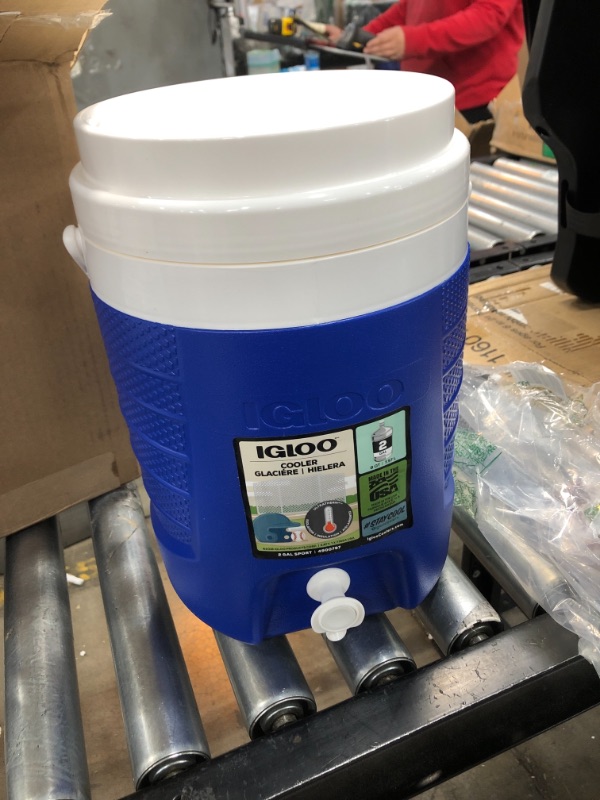 Photo 1 of Igloo 2-Gallon Sport Beverage Cooler, Majestic Blue,