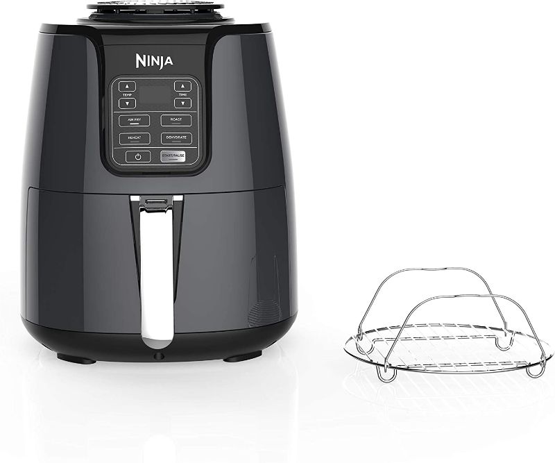 Photo 1 of Ninja Air Fryer, 1550-Watt Programmable Base for Air Frying, Roasting, Reheating & Dehydrating with 4-Quart Ceramic Coated Baske


//TESTED AND FUNCTIONAL