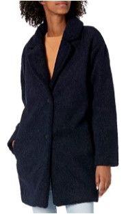 Photo 1 of Daily Ritual Women's Teddy Bear Fleece Oversized-Fit Lapel Coat
xl