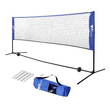 Photo 1 of Amzdeal Badminton Net 14ft Tennis Net, Wide and Height Adjustable Multi-Purpose Net