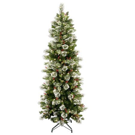 Photo 1 of ***LIGHTS DONT TURN ON ***National Tree Wintry Pine(R) Slim Tree with Clear Lights-Size:7.5 Ft
