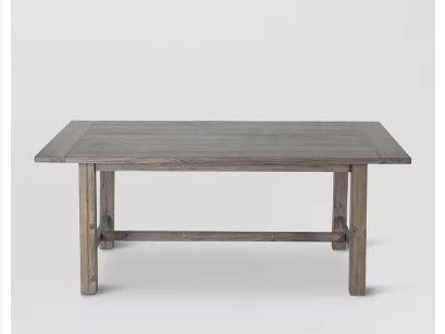 Photo 1 of 60" Gilford Rustic Dining Table Gray 