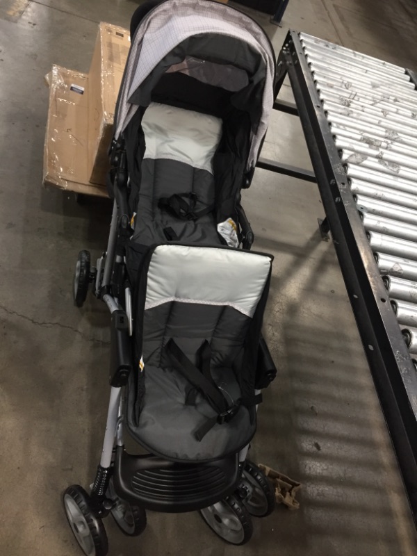 Photo 2 of Graco DuoGlider Double Stroller | Lightweight Double Stroller with Tandem Seating, Glacier
