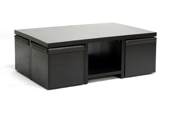 Photo 1 of ****BOX 3 OF 3 ONLY**** Wholesale Interiors Ct-1190-cts-1190-ctn3 Baxton Studio Prescott Modern Table & Stool Set with Hidden Storage
