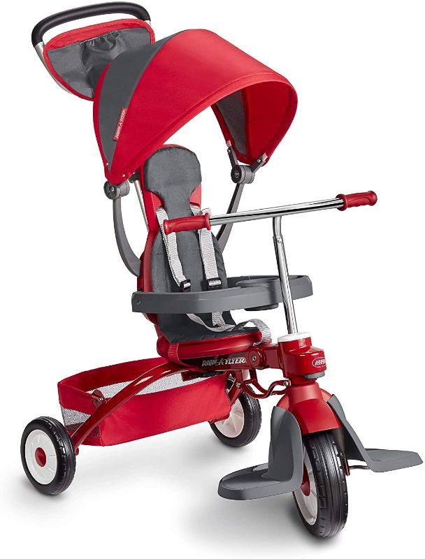 Photo 1 of **INCOMPLETE*** Radio Flyer Deluxe EZ Fold 4-in-1 Stroll 'N Trike, Red
