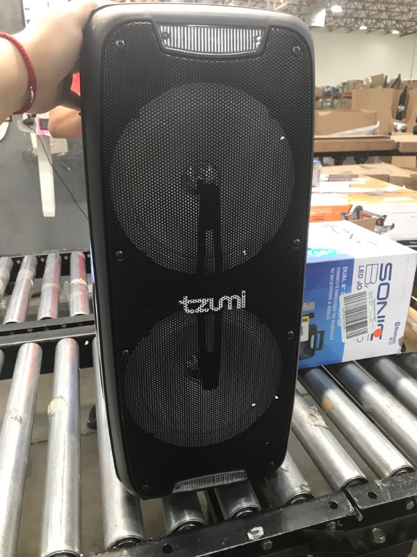 Photo 2 of TZUMI Sonic Bass LED Jobsite Speaker - Black
