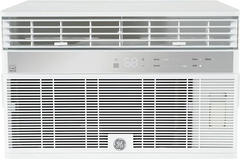 Photo 1 of ***BROKEN PARTS*** GE AHY08LZ 8,000 BTU 115-Volt Smart Window Air Conditioner, Energy Star humidty-Meters, 115V, White

