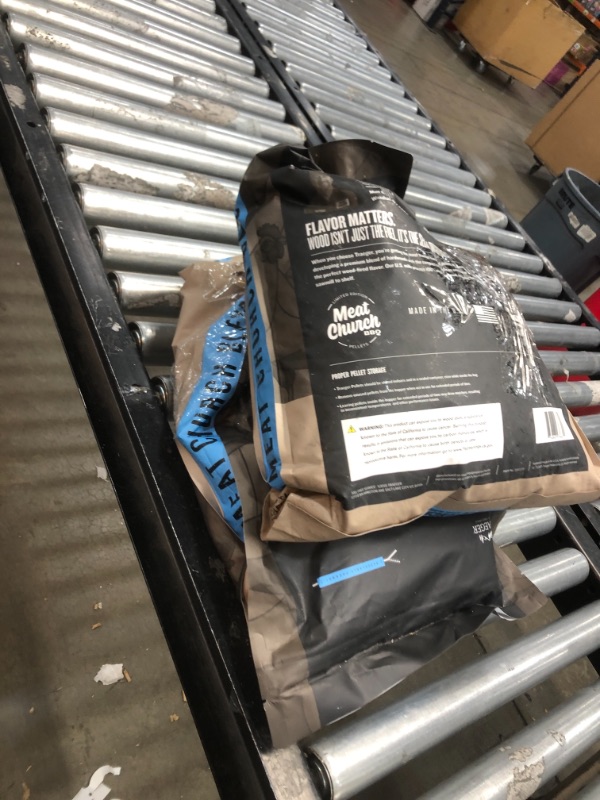Photo 1 of *TWO PREVIOUSLY DAMAGED* Traeger Limited Edition Meat Church Blend Hardwood Pellets 18LBS
