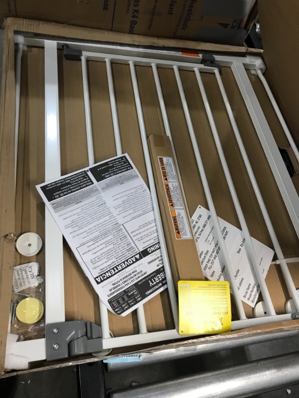 Photo 1 of Dreambaby Liberty Walk Thru Auto Close Baby Safety Gate with Stay Open Feature, Fits 29.5-36.5 inch Openings, Pressure Mounted Security Gates - Model L776