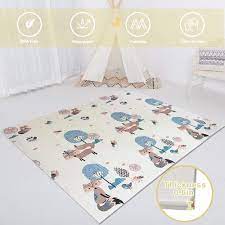 Photo 1 of **STOCK PHOTO FOR REFERENCE ONLY*** CUT IN CARRY BAG**
UANLAUO Baby Play Mat Foam Kids Folding Mat Reversible Waterproof Non Toxic, Crawling Mat for Babies, Infants, Toddler, 71" x 79" 

