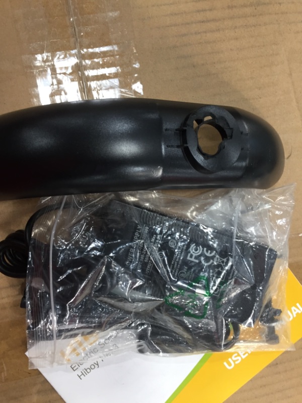 Photo 1 of Hiboy NEX3 Electric Scooter - 8.5" Solid Tires - Up to 16 Miles Long-Range & 16 mph Portable Folding Commuting Electric Scooter for Adults with Double Braking System and Longer Deck
*** front wheel protector is broken... see photos**** 