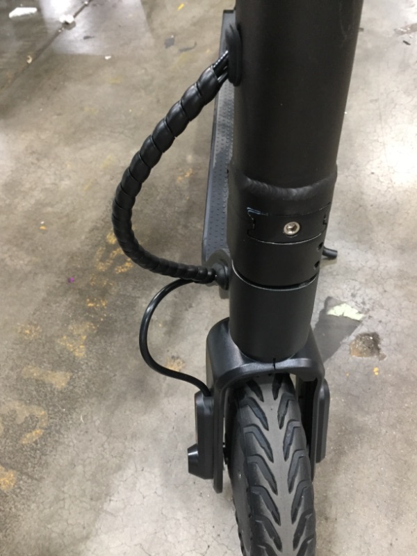 Photo 1 of Hiboy NEX3 Electric Scooter - 8.5" Solid Tires - Up to 16 Miles Long-Range & 16 mph Portable Folding Commuting Electric Scooter for Adults with Double Braking System and Longer Deck
*** front wheel protector is broken... see photos**** 