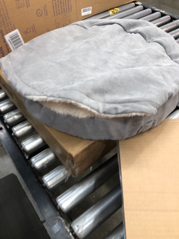 Photo 2 of Furhaven Cozy Pet Beds for Small, Medium, and Large Dogs and Cats - Snuggery Hooded Burrowing Cave Tent, Deep Dish Cushion Donut Dog Bed with Attached Blanket, and More
