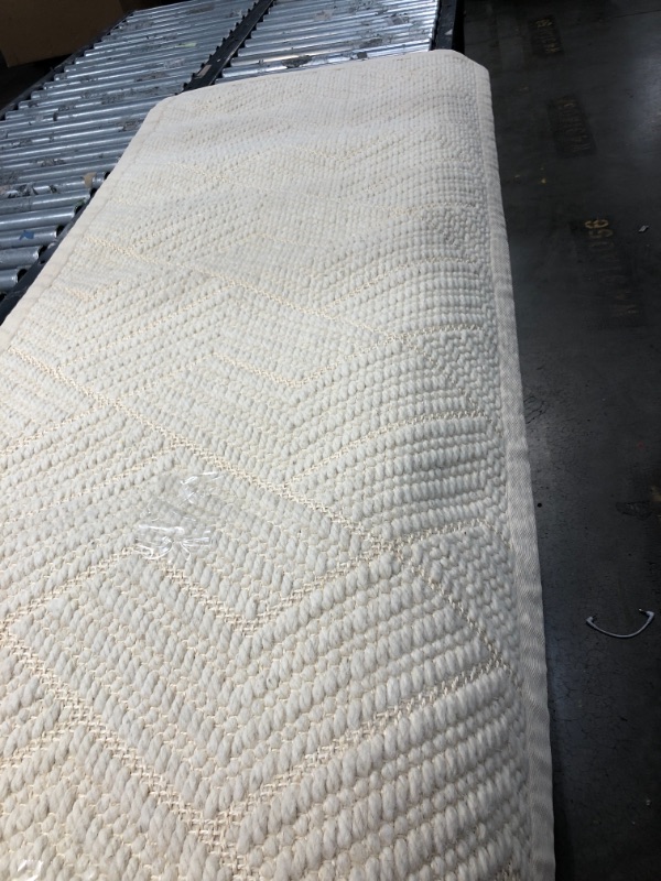 Photo 1 of nuLOOM Elijah Seagrass Natural Runner Rug,  6FT x 30IN', Beige*LIGHT DIRT WARE*
