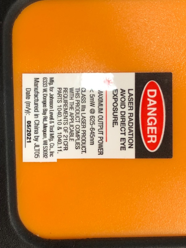 Photo 1 of Johnson Level & Tool 99-006K Self Leveling Rotary Laser System Kit, Red, 1 Kit *MISSING PARTS***
