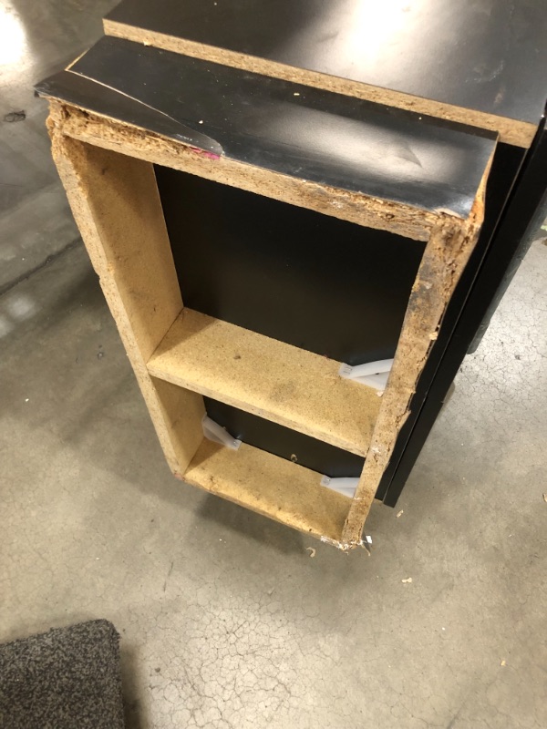 Photo 1 of 3 DOOR SHELF 6FT X 30 IN X 15IN *DAMAGED BOTTOM**SOLD AS IS* NO RETURN*