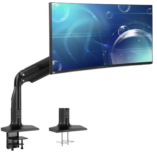 Photo 1 of ****MISSING HARDWARE*** Pneumatic Arm Single Ultrawide Monitor Desk Mount
