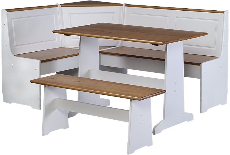 Photo 1 of box 2 of 2 only 1 box
Linon Ardmore Kitchen Nook Set, White
