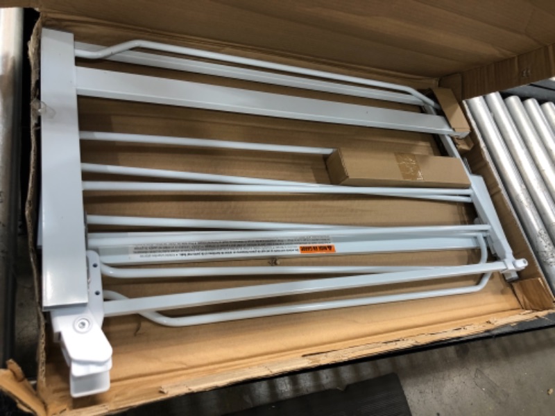 Photo 1 of Easy Step 38.5-Inch Extra Wide Walk Thru Baby Gate, Includes 6-Inch Extension Kit, 4 Pack Pressure Mount Kit, 4 Pack Wall Cups and Mounting Kit
