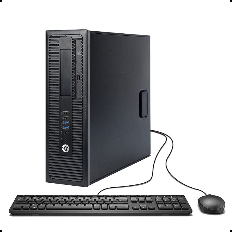 Photo 1 of HP ProDesk 600 G1 Small Form Factor PC, Intel Quad Core i7-4770 up to 3.9GHz, 16G DDR3, 512G SSD + 1T, WiFi, Bluetooth 4.0, DVD, Windows 10 64-Multi-Language Support English/Spanish/French (Renewed)
