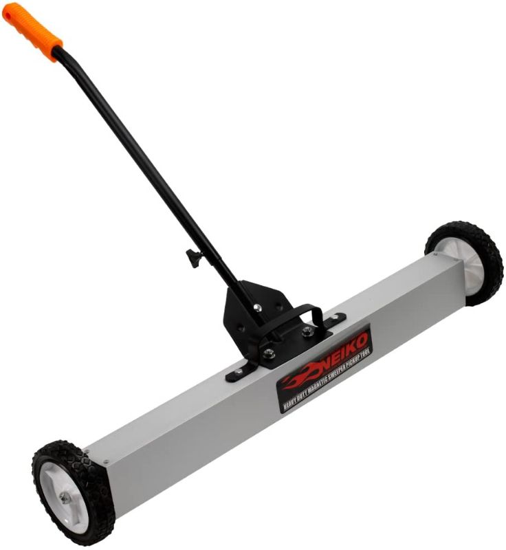 Photo 1 of PARTS ONLY** INCOMPLETE **
NEIKO 53416A 24" Magnetic Pick-Up Sweeper with Wheels | 30 Lbs | Adjustable Handle & Floor Magnet Clearance
