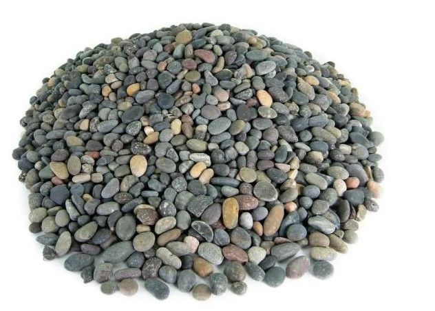 Photo 1 of .25 cu. ft. 3/8 in. Mixed Mexican Beach Pebbles Smooth Round Rock for Gardens, Landscapes and Ponds
