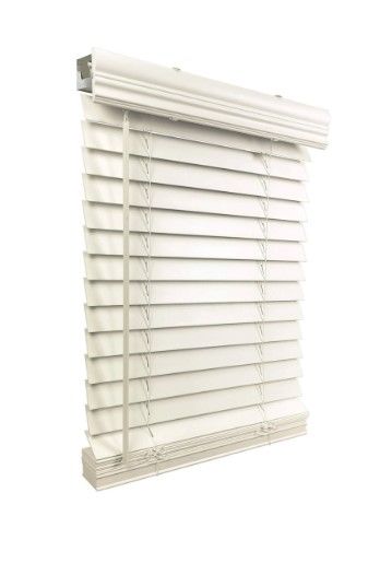 Photo 1 of 2 inch Cordless Faux Wood Blind H
