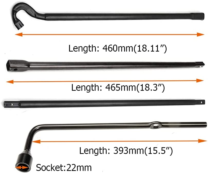 Photo 1 of  Spare Tire Tool Kit with Tire Jack Handle and Wheel Lug Wrench