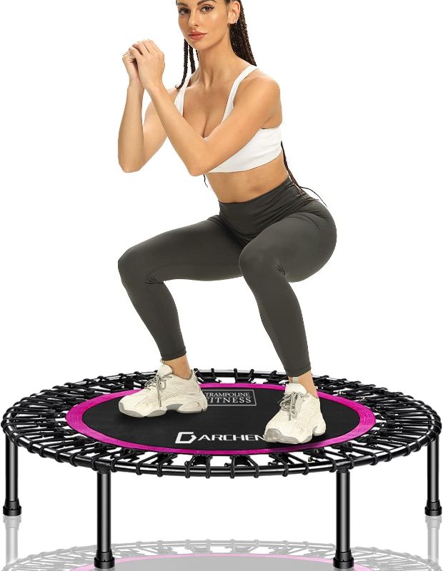 Photo 1 of 
ini Trampoline for Adults, Indoor Small Rebounder Exercise Trampoline for Workout Fitness for Quiet and Safely Cushioned Bounce