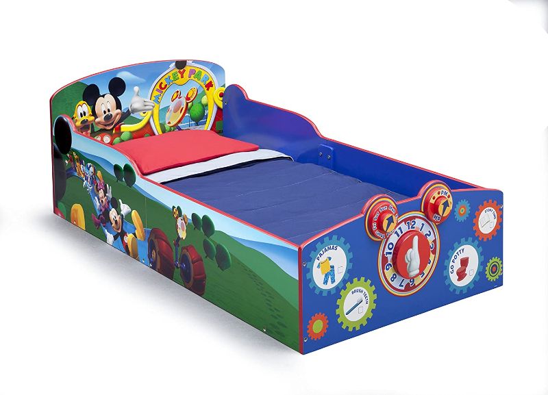 Photo 1 of Delta Children Interactive Wood Toddler Bed, Disney Mickey Mouse
