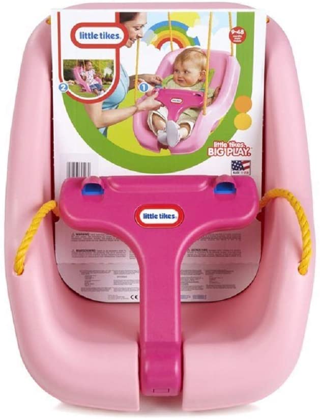 Photo 1 of Little Tikes 2-in-1 Snug 'n Secure Swing, Pink
